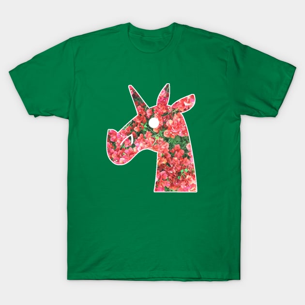 Bougainvillea Unicorn T-Shirt by Thatssounicorny